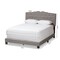 Baxton Studio Vivienne Modern Light Grey Upholstered King Size Bed 146-8244 - alternate 3